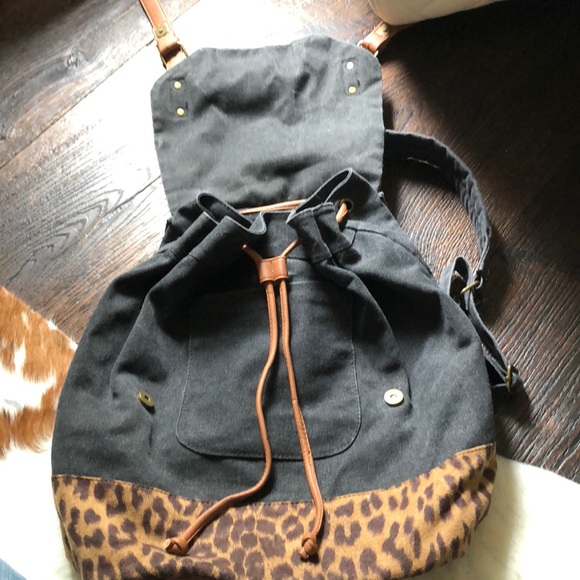 Denim animal print backpack - Picture 3 of 8